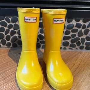 🐝 Hunter Toddler Size US 11 - Yellow Rain Boots 🐝